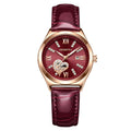 REBIRTH Women's Quartz Watch | Leather Band Roman Numeral