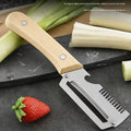 2-in-1 Paring Knife & Peeler | Stainless Steel Wood Handle Paring Knife Peeler Nixie 1PC