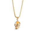 Punk Skull Pendant Necklace | Gold Silver Black Hip-Hop Chain Pendant Necklace Nixie Gold