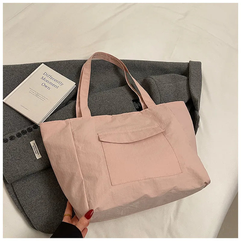 Large Waterproof Nylon Tote Bag – Women's Shoulder & Handbag
