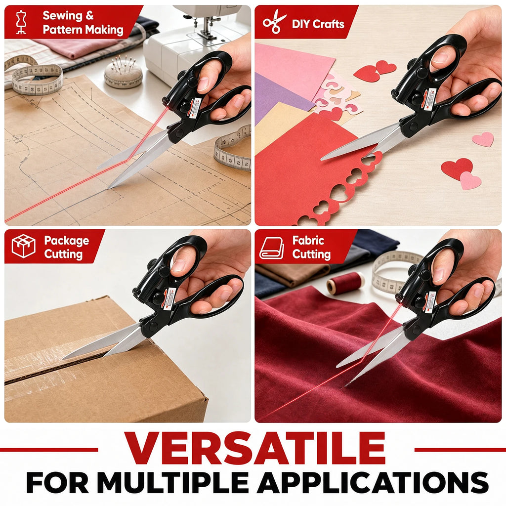 Laser Guided Scissors for Fabric, Sewing & Crafts | Toorise