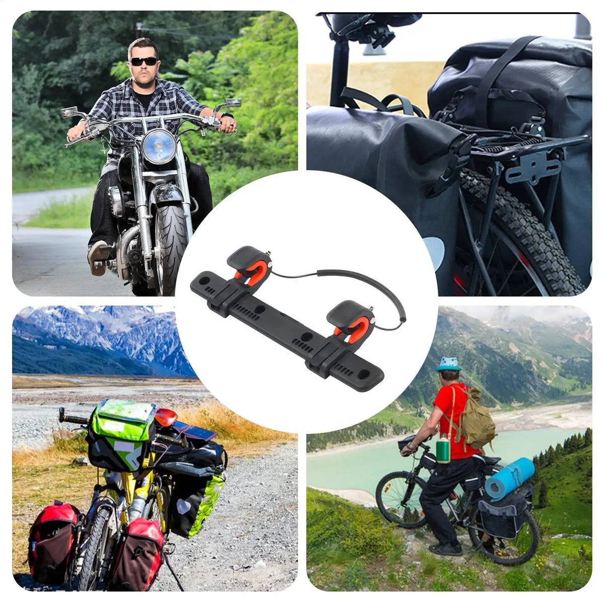 Adjustable Bicycle Side Bag Buckle Saddle Rack Clip | Nylon Bike Bag Buckle Nixie