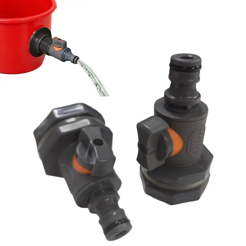 PVC IBC Water Tank Adapter with Valve for Garden Irrigation Irrigation Tank Adapter Nixie