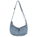 Japanese Retro Denim Crossbody Bag – Large Capacity Unisex Tote Crossbody Tote Bag Nixie BB-1318 Light Blue