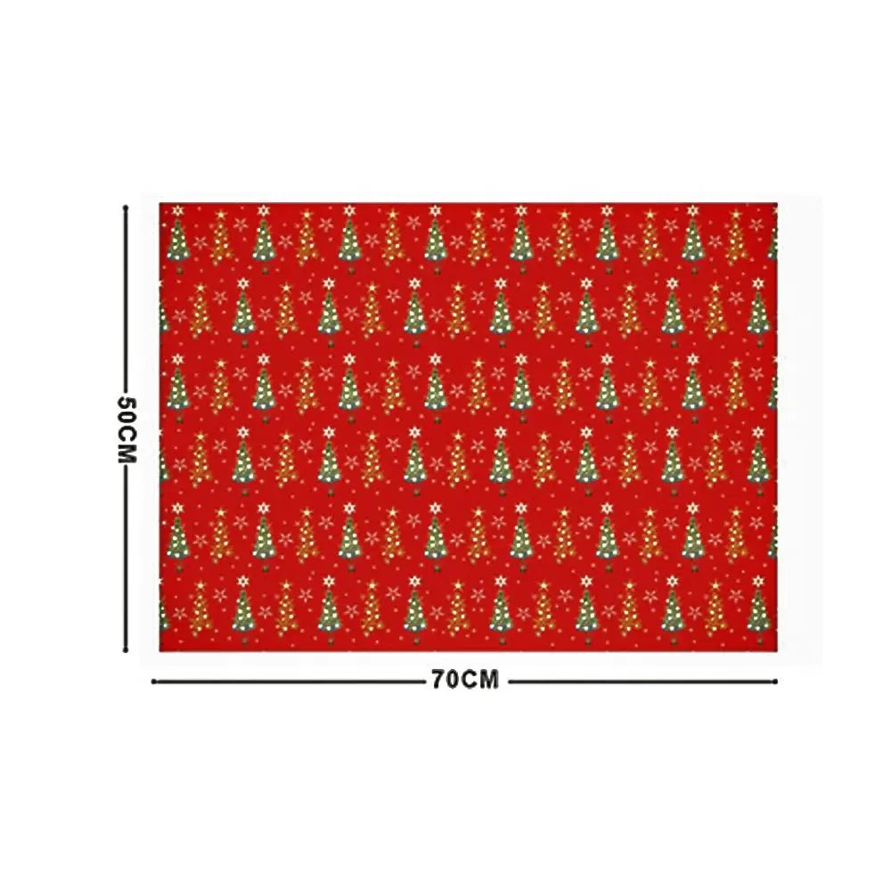 Vintage Christmas Gift Wrapping Paper – Santa & Tree DIY Craft Gift Wrapping Paper Nixie