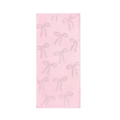 3D Bow Jacquard Cotton Hand Towel – Soft, Quick Dry, Pink