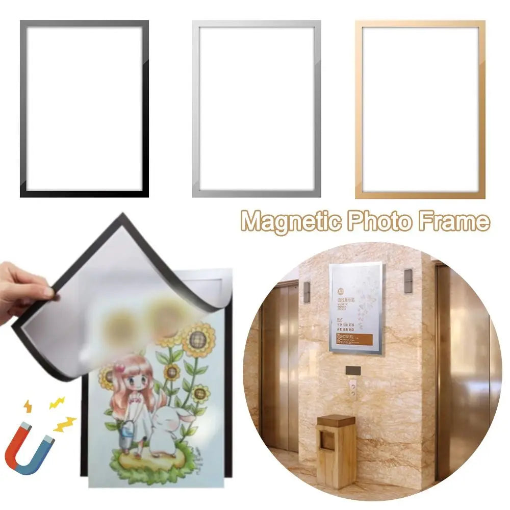 Self-Adhesive Magnetic Photo Frame A4 8.5x11" Wall Display