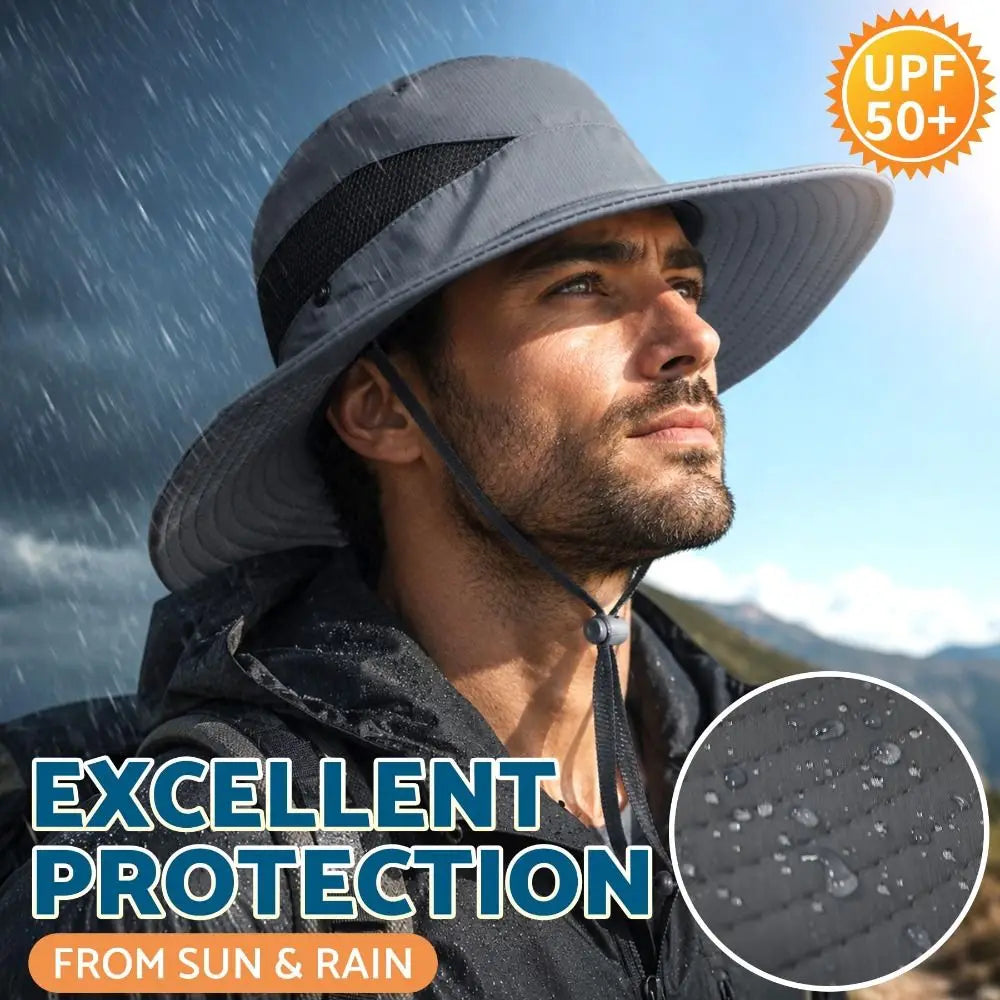 Wide Brim UV Bucket Hat – Breathable Mesh Sun Hat Unisex Wide Brim Sun Hat Nixie