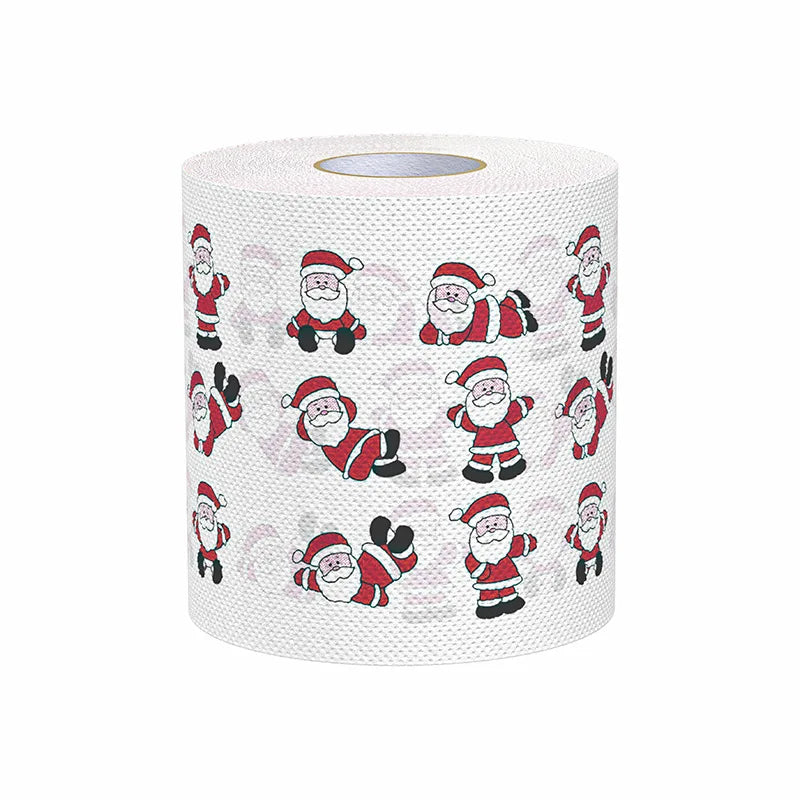 Santa Claus Printed Toilet Paper – Funny Christmas Gag Gift