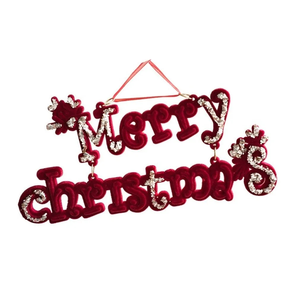 Velvet Elk Christmas Tree Ornament – Red Bow Pendant Decor