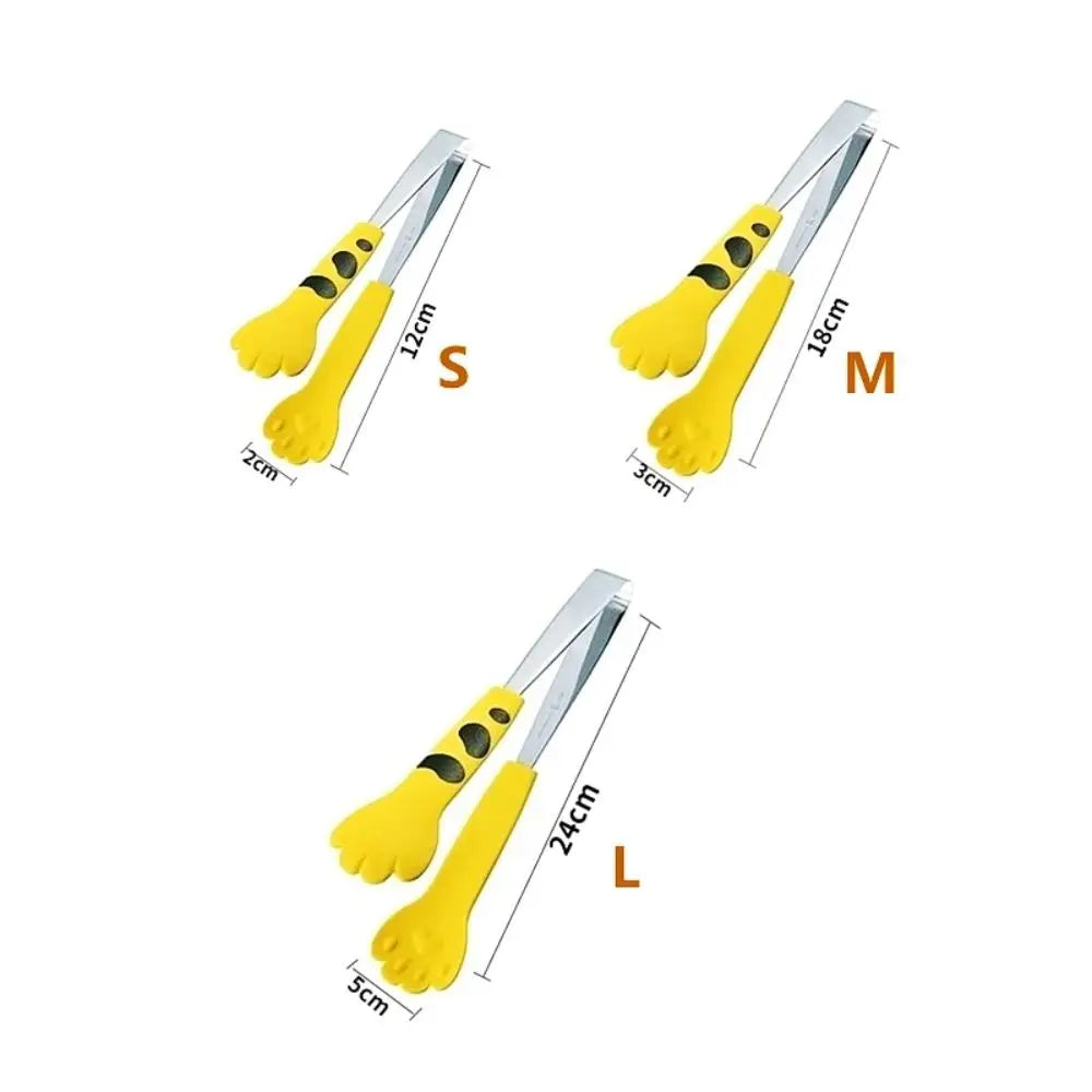 Cat Paw Food Tongs – Stainless Steel Kitchen & BBQ Clip Kitchen Food Tongs Nixie