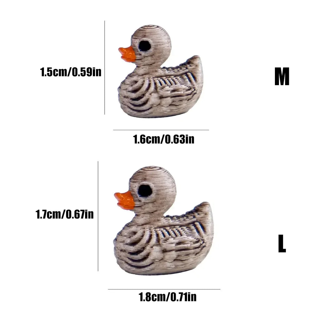 20pcs Mini Resin Skeleton Duck Gothic Halloween Decorations Halloween Resin Ornaments Nixie
