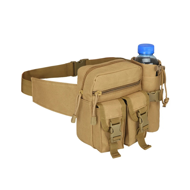 Tactical Waterproof Waist Pack – Nylon Hiking Belt Bag Tactical Waist Pack Nixie Muddy color