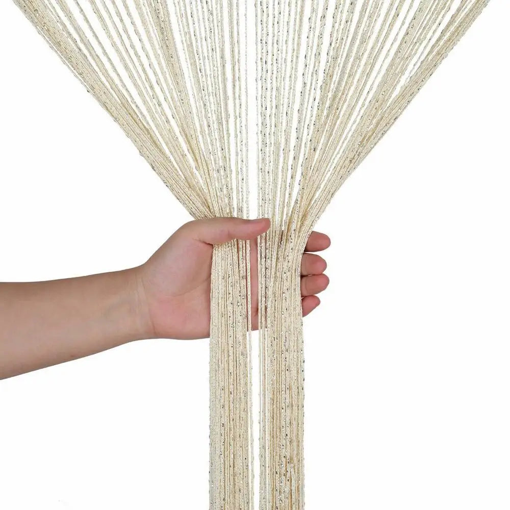 Glitter String Curtain Panel – Room Divider & Door Fly Screen String Curtain Panel Nixie