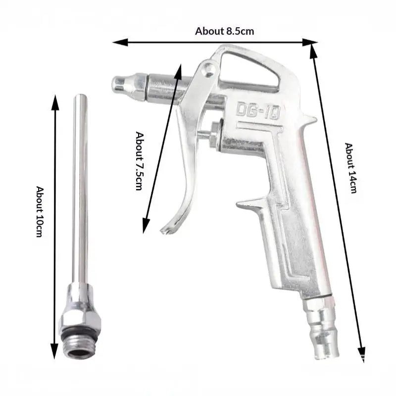 DG-10 Pneumatic Air Blow Gun with Extended Nozzle | Dust Blower Pneumatic Air Blow Gun Nixie A1 No plug