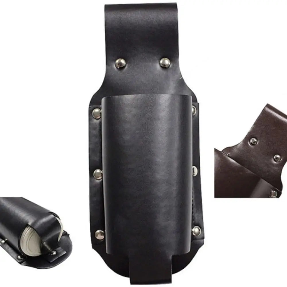PU Leather Beer Bottle Waist Holster Belt Bag