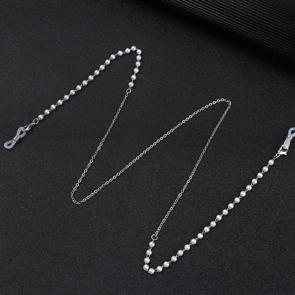 Flower Beads Eyeglass Chain Handmade Necklace Glasses Strap