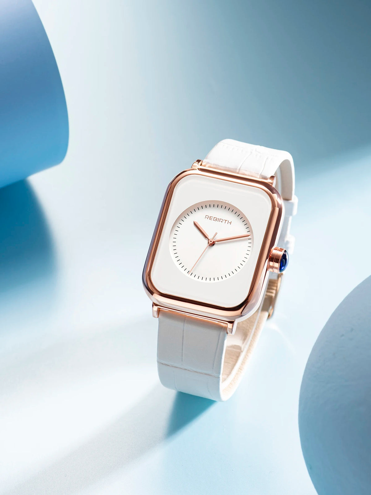 REBIRTH Women's Leather Quartz Watch – Minimalist Casual Style Women's Quartz Watch Nixie