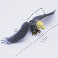 Hanging Eagle Decoy Figurine – Garden Bird Deterrent Ornament Garden Bird Deterrent Nixie Yellow head 27cm