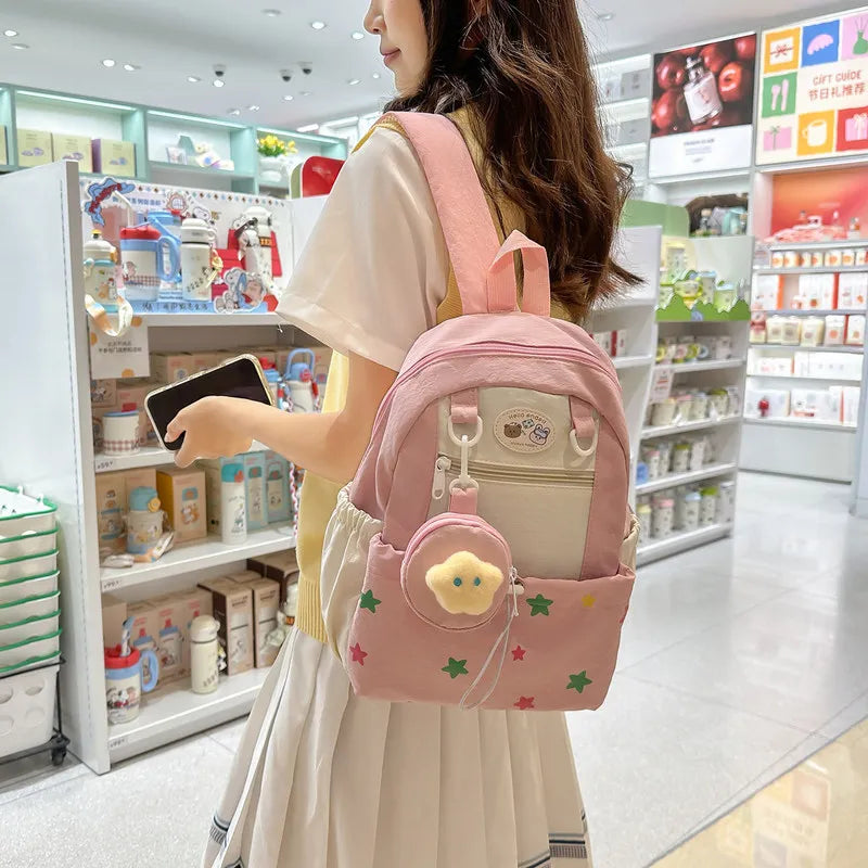 Korean Style Large Capacity Girls Backpack – Cute & Casual Girls School Backpack Nixie