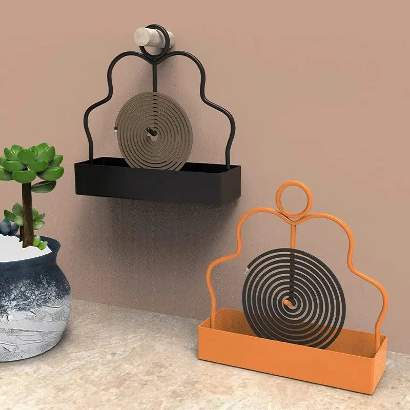 Iron Mosquito Coil Holder Incense Burner Rack – Black/Gold Coil Holder Rack Nixie