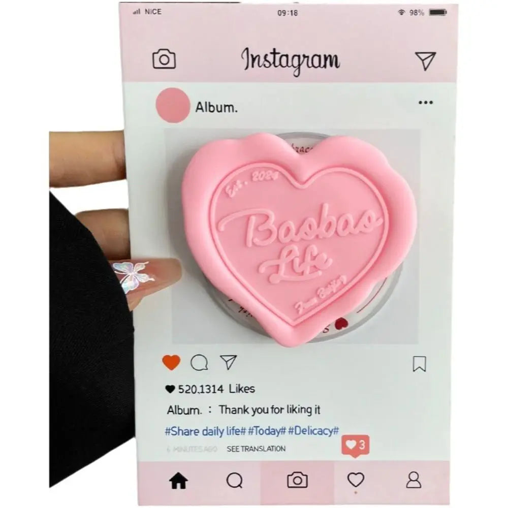 Heart Shape Magnetic Phone Grip Stand & Desk Kickstand Phone Grip Stand Nixie
