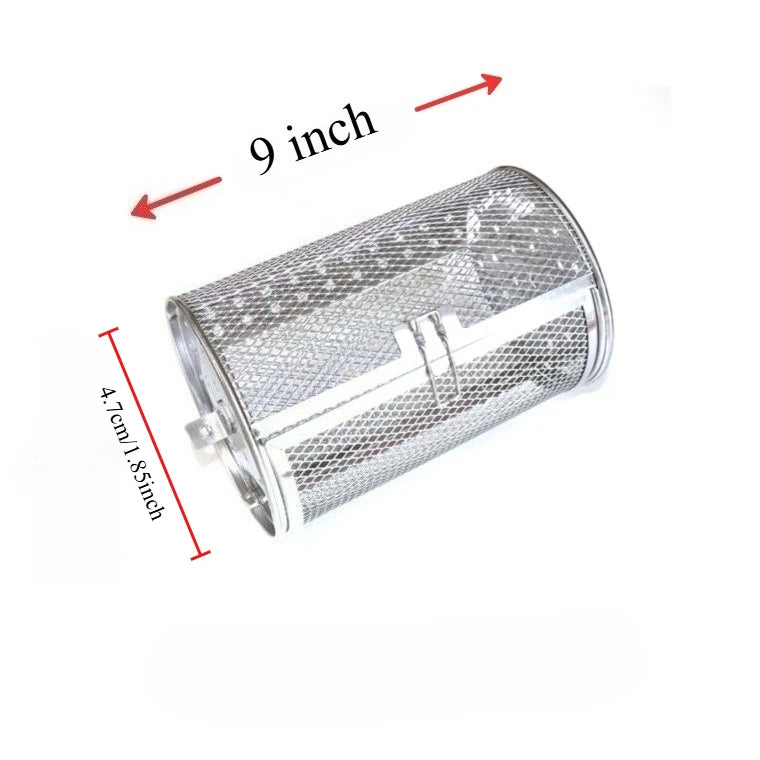 Rotating Oven Crisper Basket – Rolling Grill Cage & BBQ Drum
