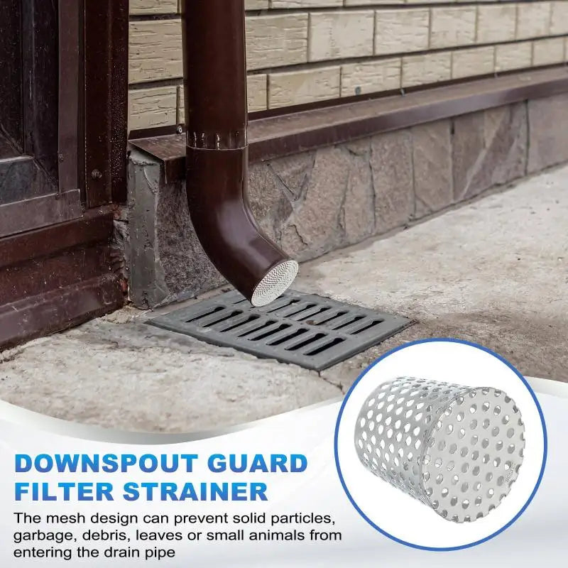 50mm Stainless Steel Drain Cover Insert Filter & PVC Pipe Cap Drain Cover Filter Nixie