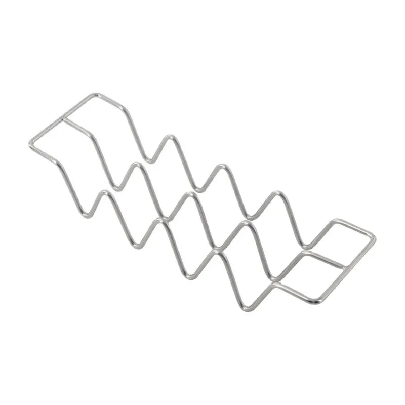 Stainless Steel Taco Holder Rack – Wave Shape Slots