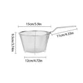 Stainless Steel Deep Fry Basket – Round Wire Mesh Fryer Deep Fry Basket Nixie 15cm