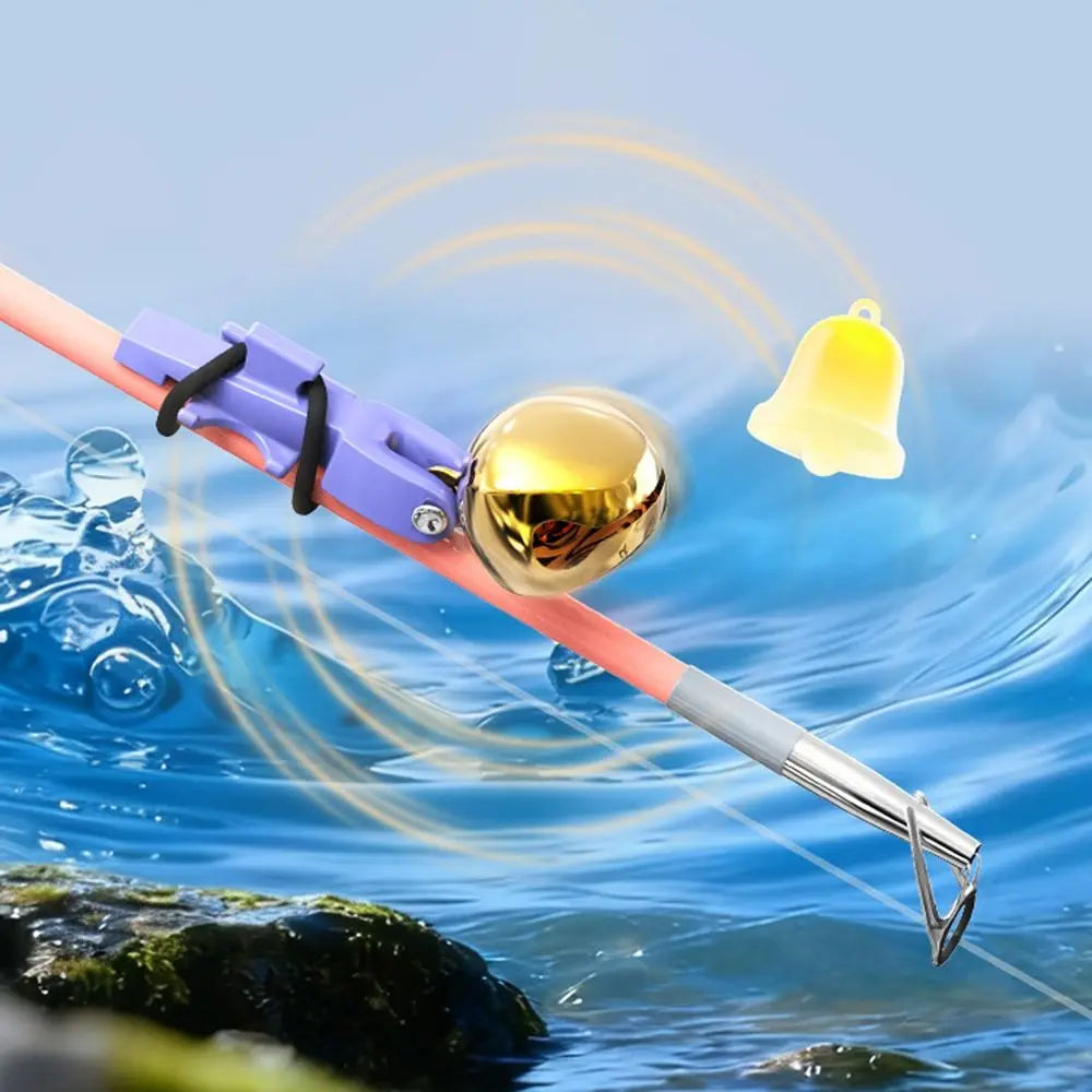 Fishing Bite Alarm Bell Clip-On Rod Tip Alert 1/3/5 Pack Fishing Bite Alarm Nixie