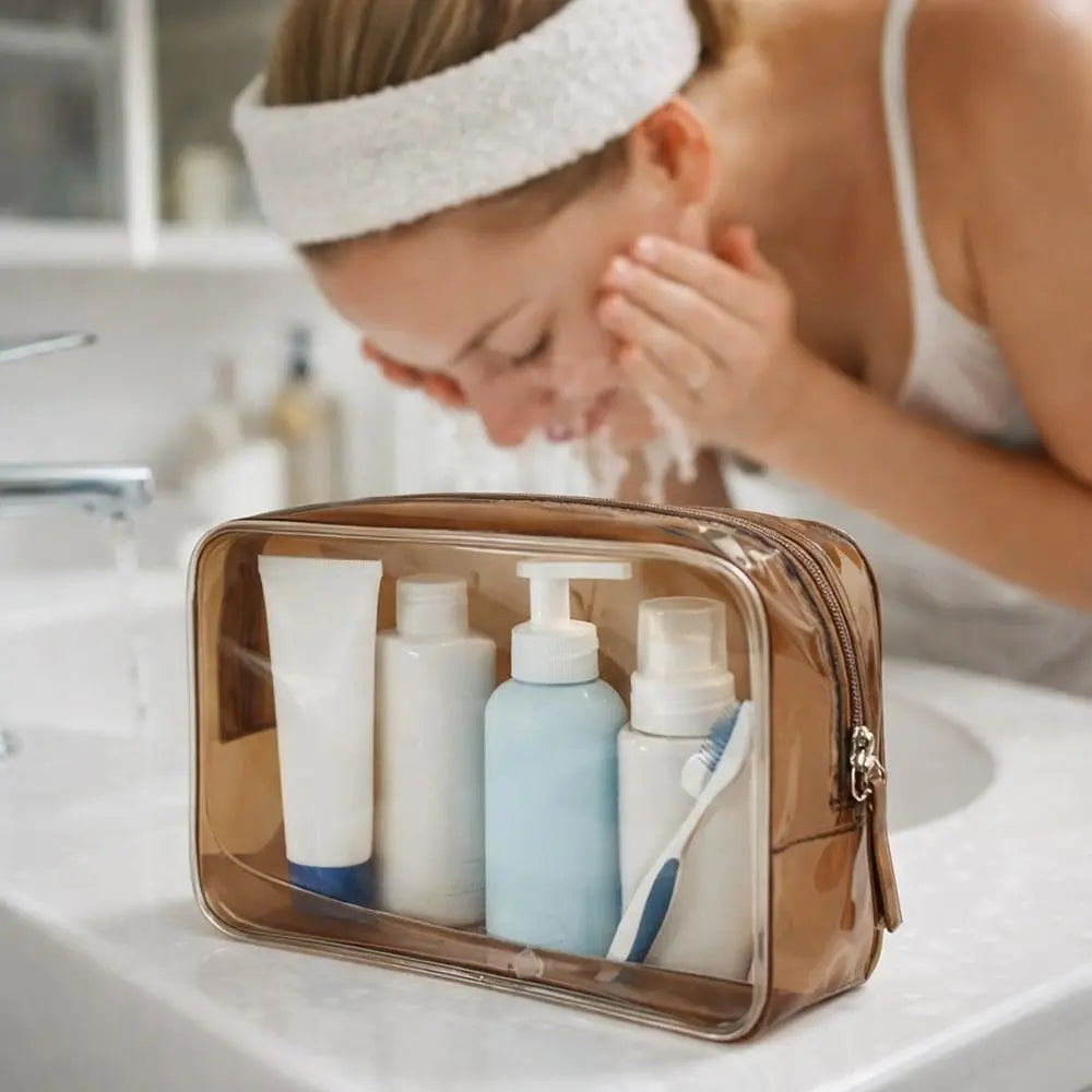 PVC Transparent Cosmetic Bag – Waterproof Travel Toiletry Bag Cosmetic Travel Bag Nixie