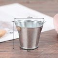Miniature Iron Pail for Dollhouse Decor & Beach Bucket Toy Dollhouse Accessory Nixie A3