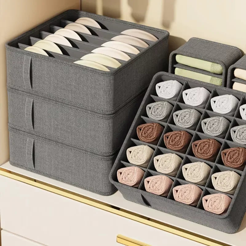 Foldable Fabric Drawer Organizer for Underwear, Socks & Belts Closet Drawer Organizer Nixie