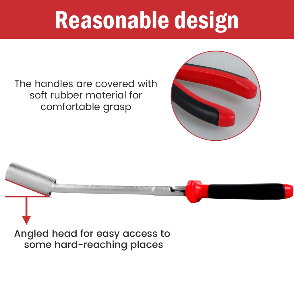 Car Spark Plug Wire Removal Pliers – Carbon Steel Long Handle Automotive Hand Tool Nixie