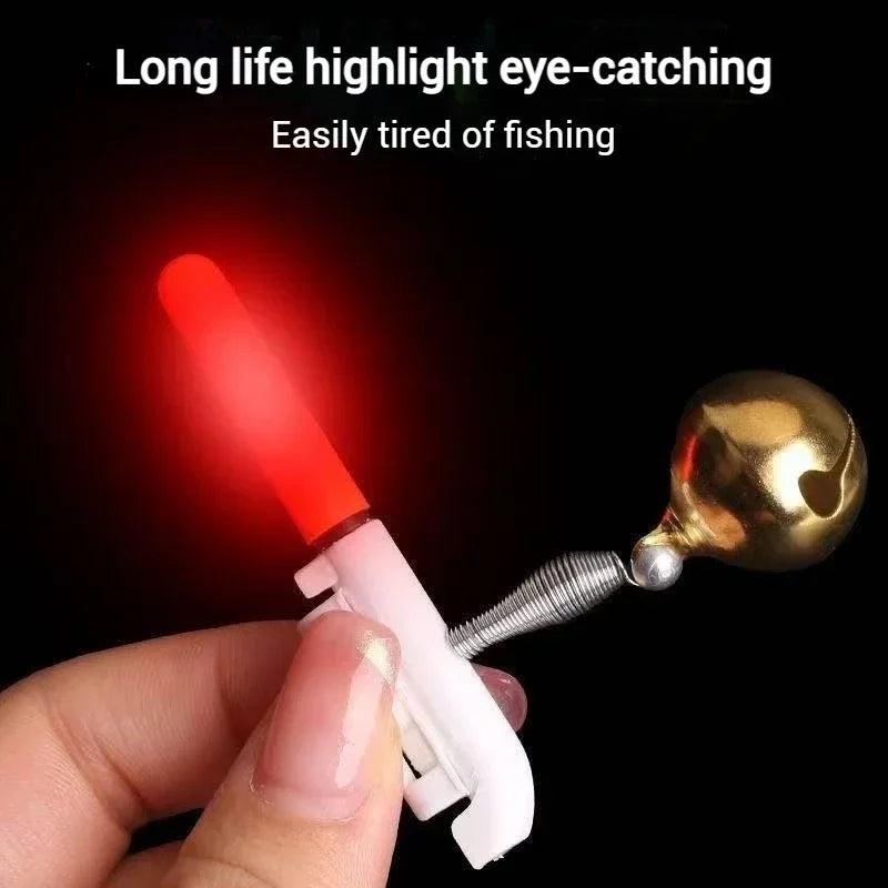 5Pcs LED Fishing Bite Alarm Light Stick Rod Bell CR425 Fishing Bite Alarm Nixie