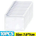 Mini Transparent PVC Storage Bags – Travel Jewelry & Pill Organizer Mini Storage Bags Nixie 10PCS