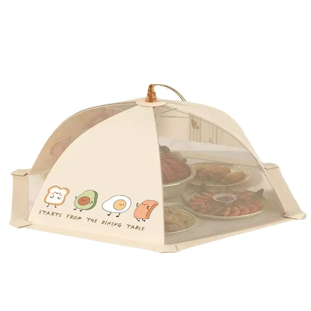 Foldable Food Cover – Cartoon Flower Dustproof Dining Tent Foldable Food Cover Nixie