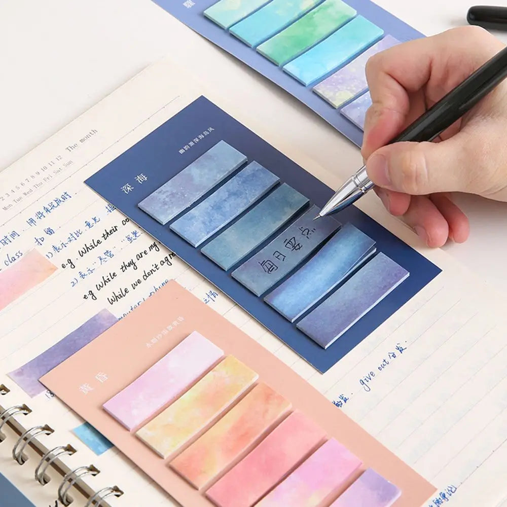 120 Sheets Gradient Morandi Sticky Notes Index Memo Pad Sticky Notes Memo Pad Nixie