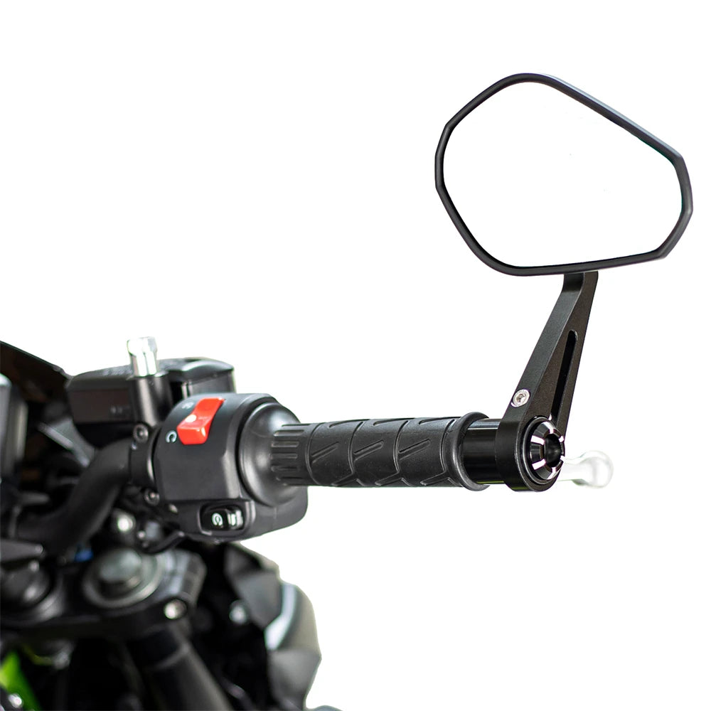 KEMITOUR Bar End Mirrors for Kawasaki Z Series – CNC Aluminum Motorcycle Bar End Mirror Nixie
