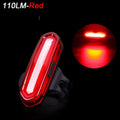 COB LED Bike Rear Tail Light – 6 Modes USB Rechargeable MTB Bicycle Tail Light Nixie Red