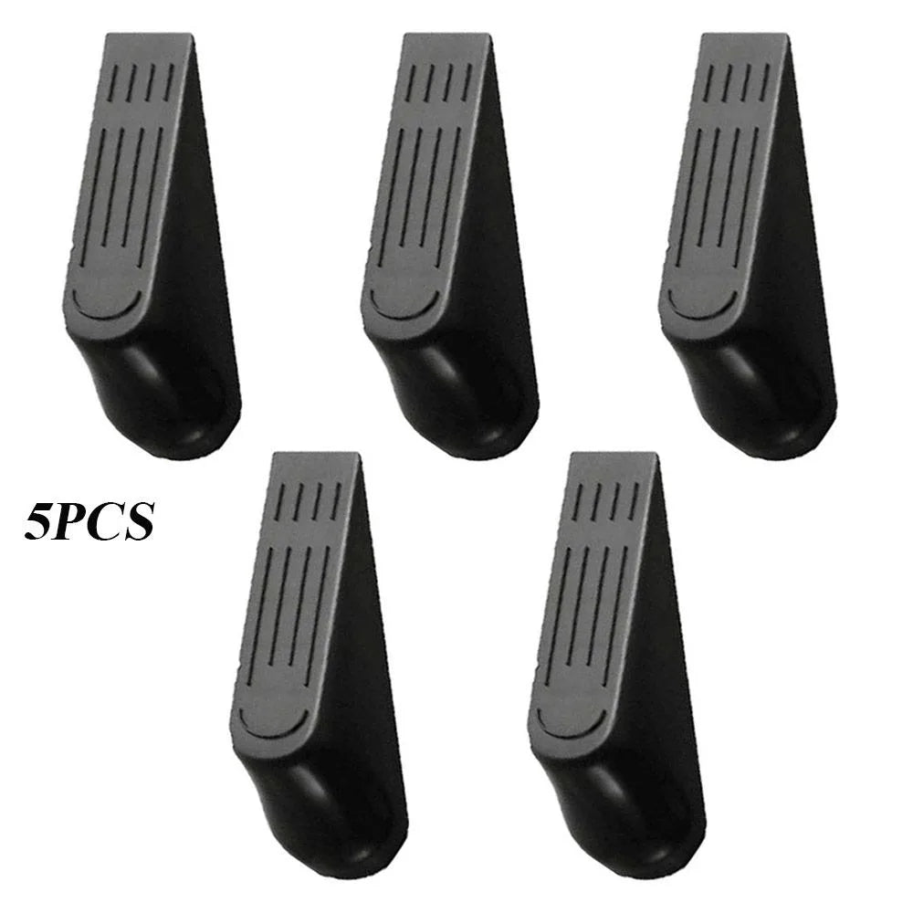 5-Pack Heavy Duty Plastic Door Stopper Wedges – Non-Slip Door Stopper Wedge Nixie
