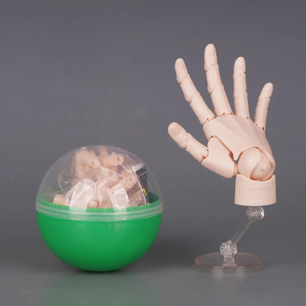 1:2 Scale Articulated Hand Model – Posable Art Reference Figure Articulated Hand Model Nixie Light Beige Right