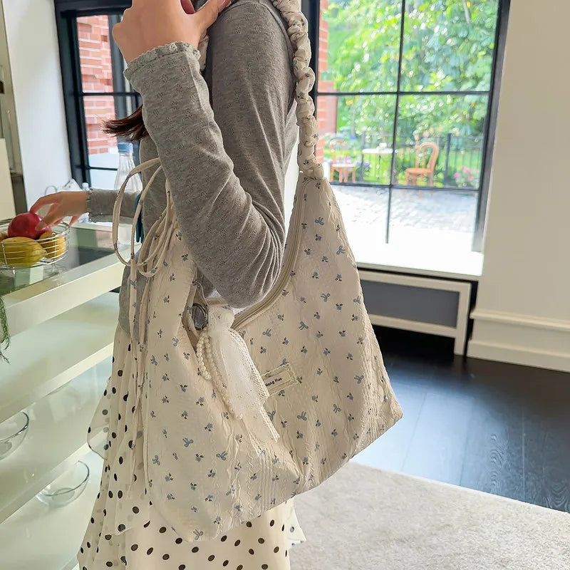 Korean Floral Shoulder Bag – Large Crossbody Bag for Women Floral Shoulder Bag Nixie