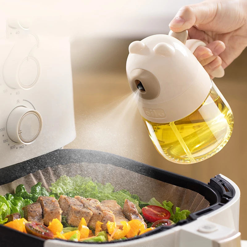 Glass Press-Spray Oil Dispenser Bottle – BBQ, Baking & Kitchen Oil Spray Dispenser Nixie