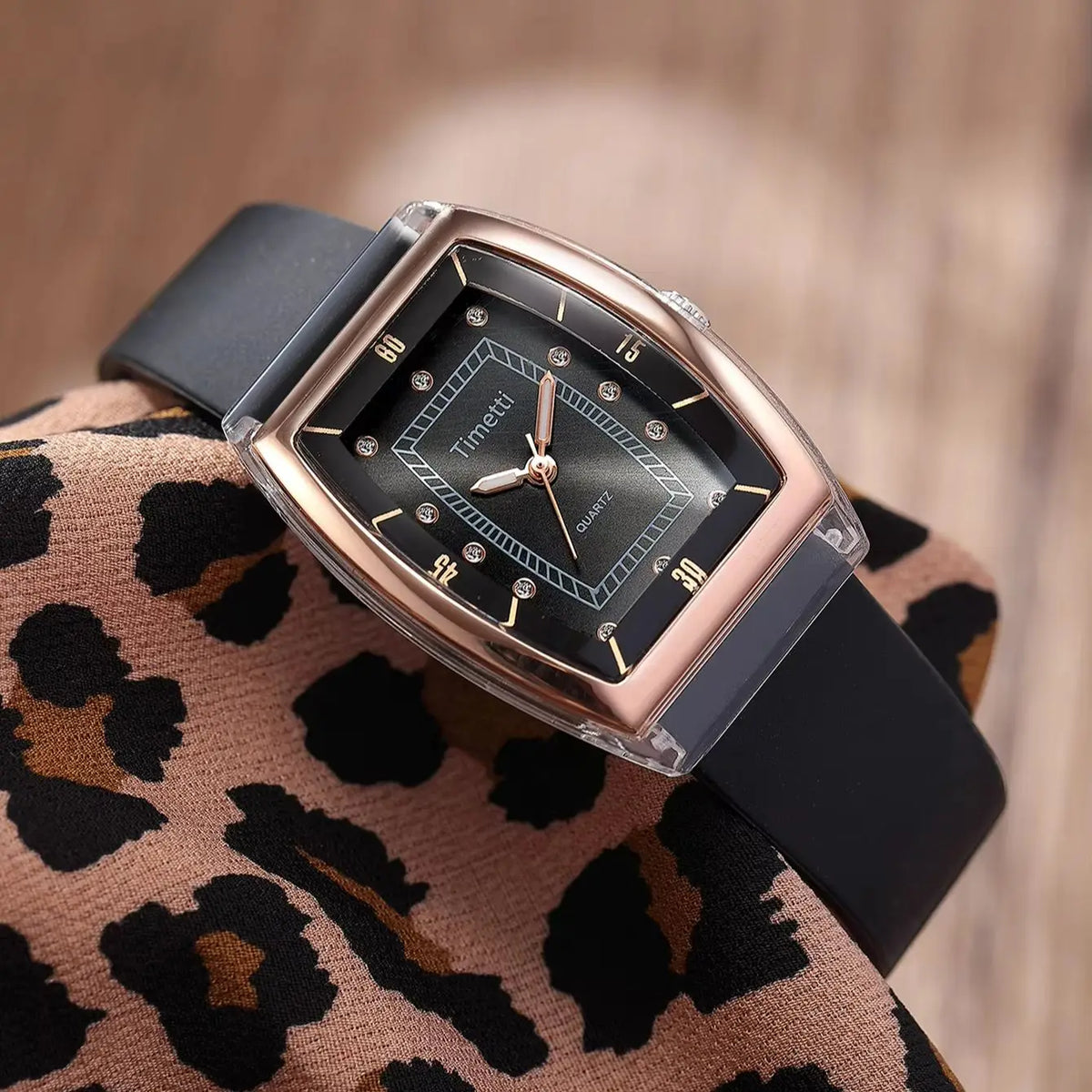 Timetti Retro Korean-Style Quartz Watch – Silicone Band Quartz Fashion Watch Nixie