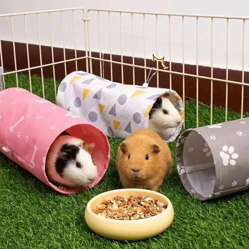 Guinea Pig Tunnel Hideout Toy – Breathable Small Pet Shelter Small Pet Tunnel Toy Nixie