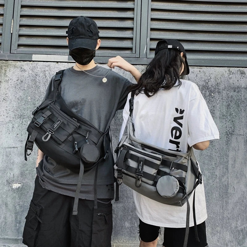 Unisex Harajuku Nylon Crossbody Messenger Bag | Nixie BB-1021 Crossbody Messenger Bag Nixie