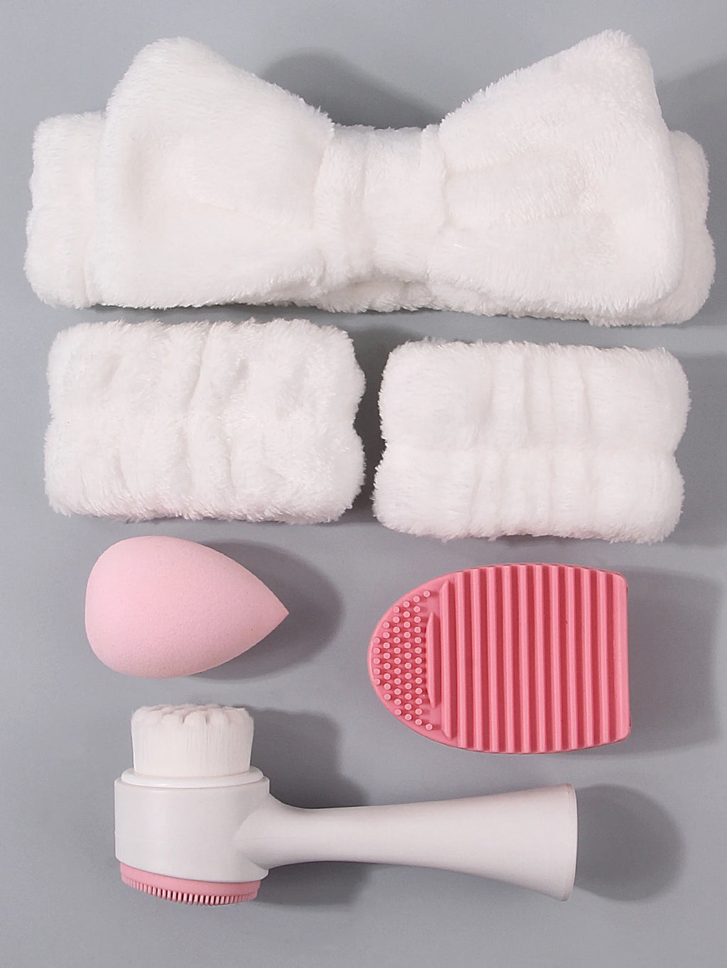 6-Piece Skincare Cleansing Set – Brush, Sponge & Hair Band Skincare Tool Kit Nixie