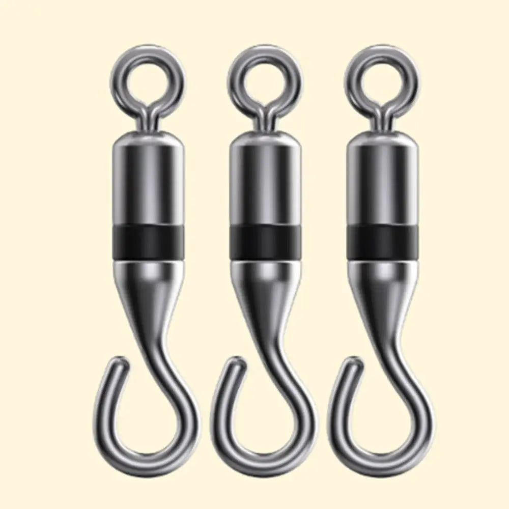 20PCS Titanium Alloy Open Swivel Fishing Rings with Rubber O-Rings Fishing Swivel Rings Nixie